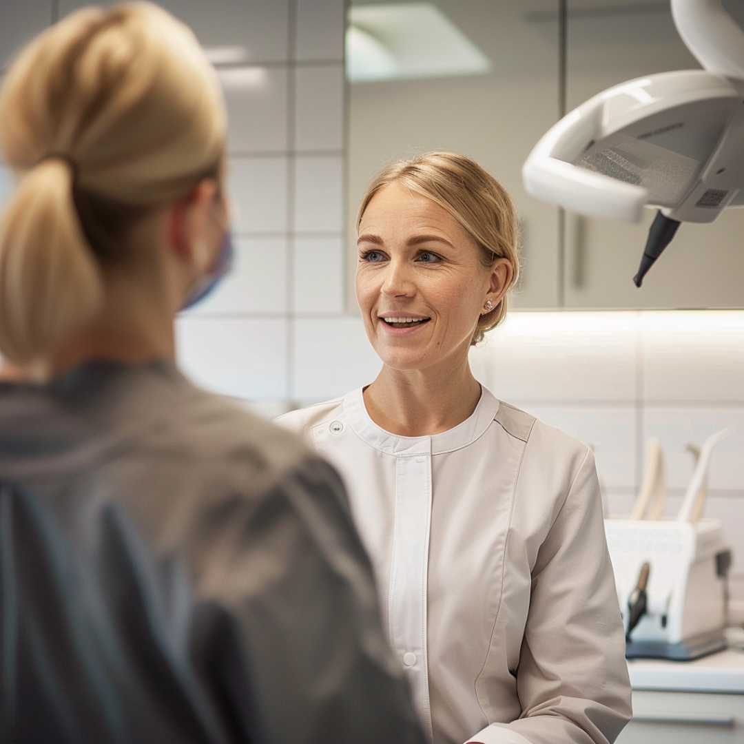 Kvinde der arbejde ri omsorgsfag med andre mennesker og forhøjet arbejdspress.